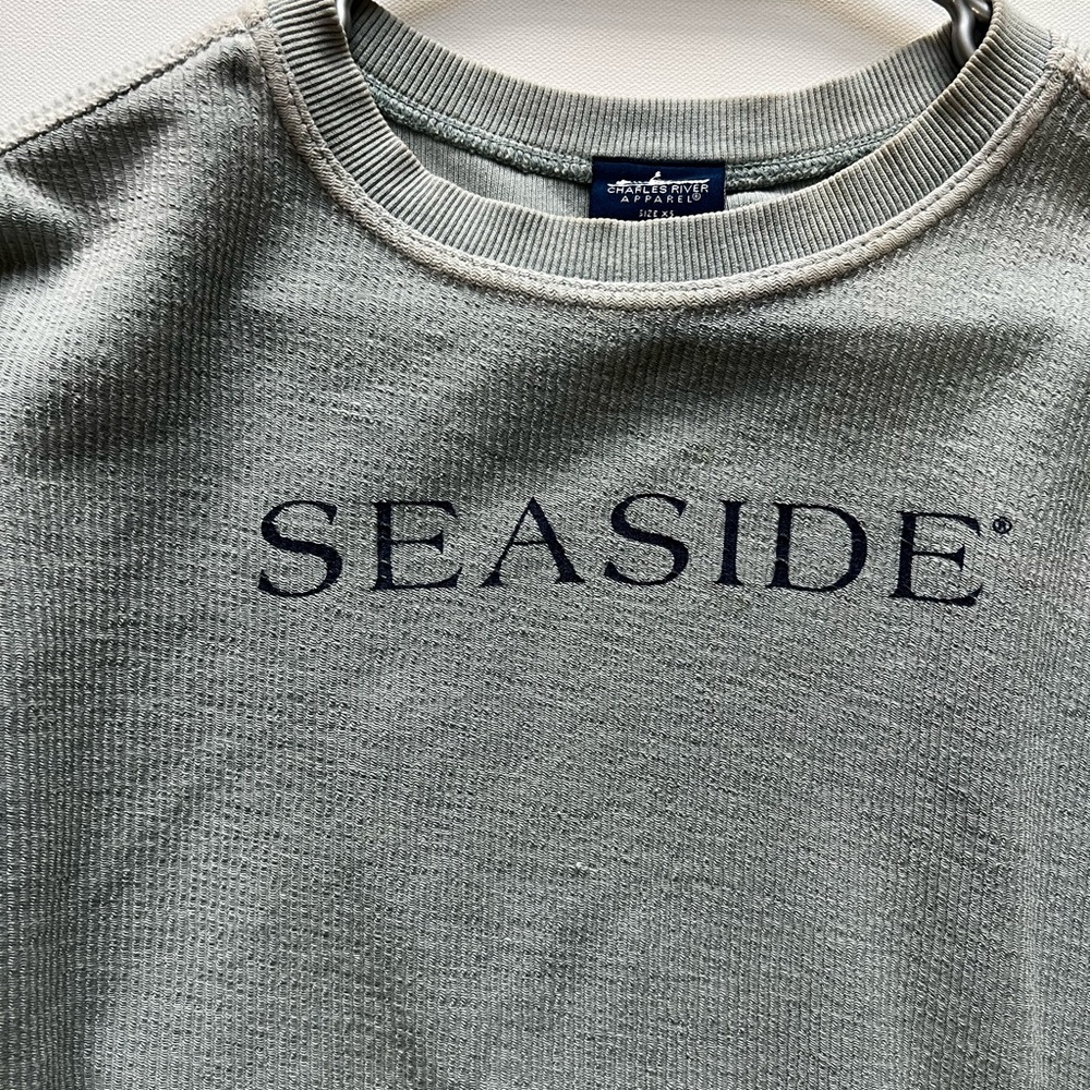 Seaside sweater/ Teal/ Charles river apparel/ XS adult